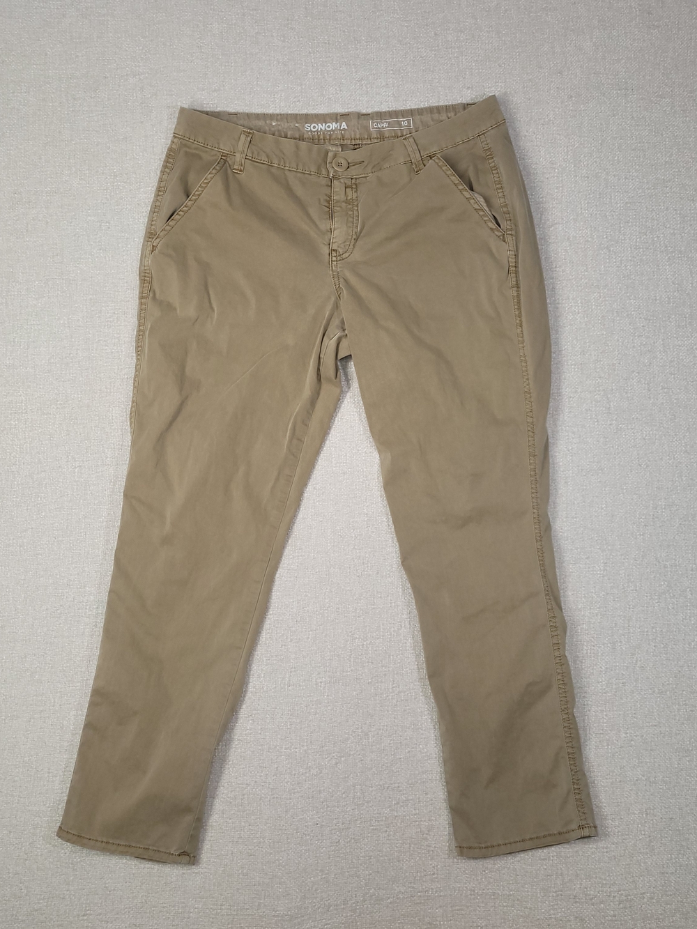 Sonoma Women's Tan/Camel Capris